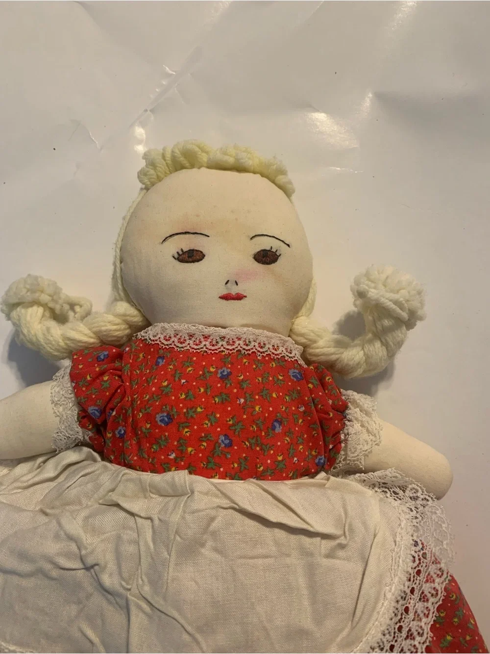 Vintage 3-n-1 Topsy Turvy Flip Doll Red Riding Hood Grandma Wolf Toy Reversible